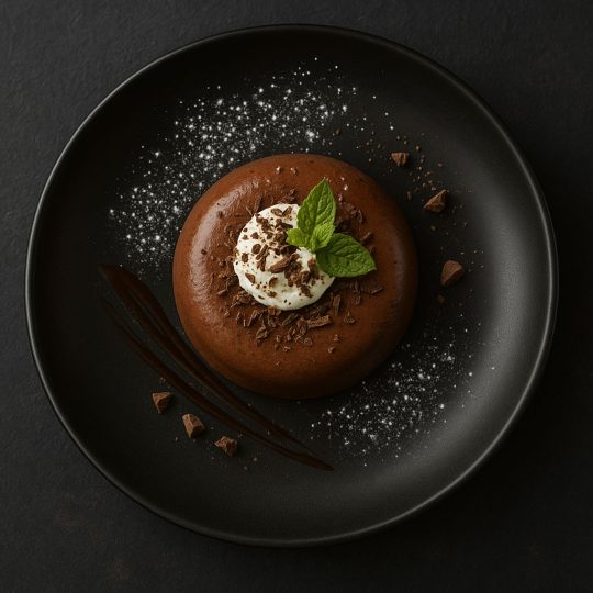 Chocolate and amaretto mousse