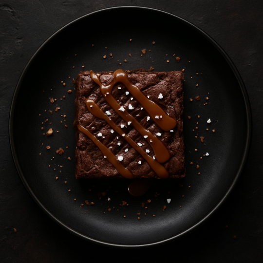 Caramel brownie