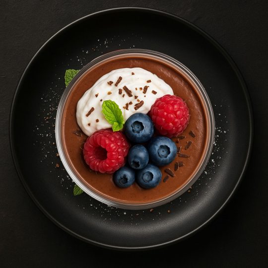 Nutella and berry mousse